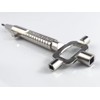 Abiyou Pack of 2 Universal Construction Keys, Zinc Alloy Architect