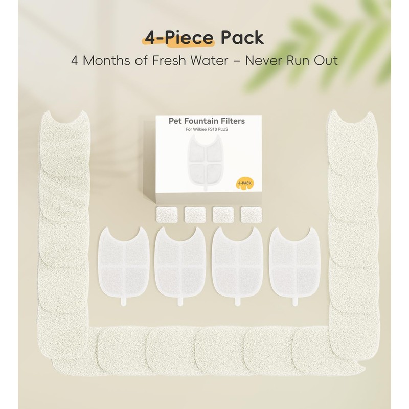 Filters Replacement Filter for FS10 Plus, 6 Layer Filter, Pet