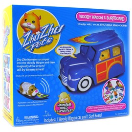 Zhu Zhu Pets Hamster Deluxe Accessories: Woody Wagon & Surfboard