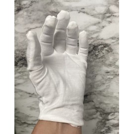 Unbranded 100% Cotton White Gloves, Jewelry, Coin Silver Inspection, Marching Bands, Small