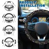 Car Steering Wheel Cover, Steering Wheel Protective Cover Wildflower