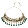 I Jewels Indian Wedding Bollywood Kundan Pearl Drop Choker Necklace