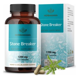 Herbamama Cápsulas Chanca Piedra 1200mg Para Riñones