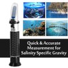Seawater Salinity Refractometer,V-Resourcing Automatic Temperature Compensation Sea Water Salinity Measurer