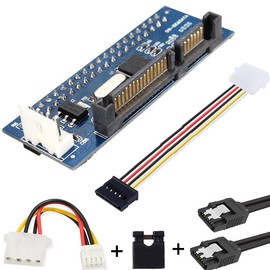 Youmile IDE/PATA 40-Pin Disk to SATA Female Adapter PCBA Converter with Jumper Cap and Cable for Desktop and 3.5 Inch Hard Drive