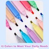 Keratobleem Pack of 6 Highlighters, 12 Assorted Colours Highlighter Pen