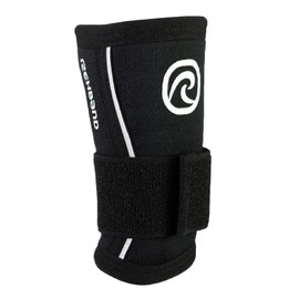 Rehband Power Max Neoprene Wrist Support Strength Training Stabilising Bandage for the Wrist with Extra Stabilisation Colour: Black, Size: M, Side: Left