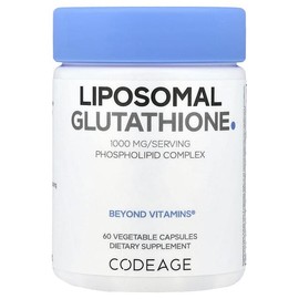 Codeage, Liposomal Glutathione, Veggie Capsules 60 Tablets (500mg per capsule) / Codeage (코드에이지), 리포소말 글루타치온, 베지 캡슐 60정(캡슐 1정당 500mg)