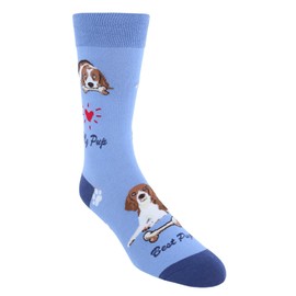 Men's My Pup Crew Novelty Socks, Beagle
