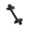 Senhozi Matte Black Shower Head Extension Arm, 4 Inch Brass