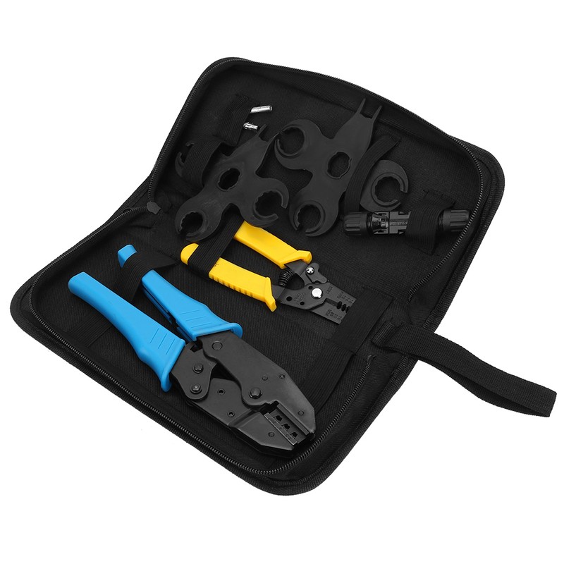 7 Pcs Photovoltaic Connectors Set Wrench Pliers Terminal Connector Set