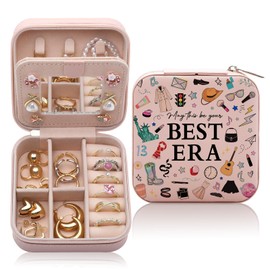 CEASQVAA Best Jewelry Box Gift, Inspired Small Jewelry Case for Music Lovers Fans Women, Singer Merch Portable Jewelry Case, In My Best Jewelry Organizer Holder Storage Boxes