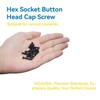 WZHUIDA 300Pcs M4 Screw Assortment Button Head Socket Cap, M4*6mm,