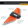 Titan 12734 Extra-Long Arm Tamper Resistant 5-Lobe Key Set -