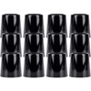 Lunarthos 12 Pack Solid Black Golf Iron Ferrules for .355