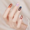 42 Pcs 3 Sheets Nail Stickers Wraps Polish Strips Gradient