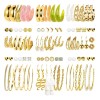 45 Pares Aretes Mujer Oro Pendientes Joyeria Largo Broquel