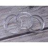 sowaka 9 Pcs Display Stands Acrylic Clear Small Round Baseball