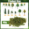 Tigeen 28 Pcs Model Trees Mixed Model with 1.4 Ounce
