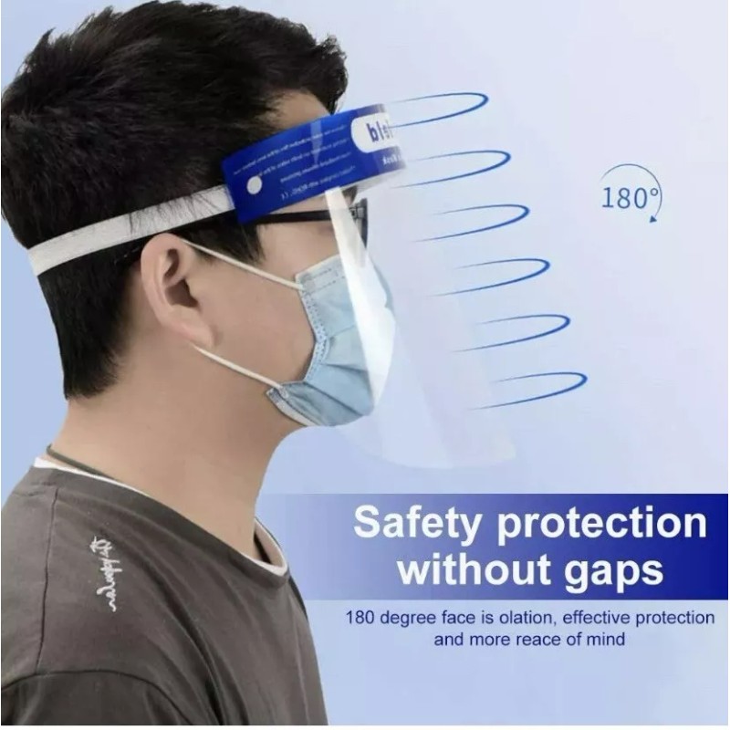 Unbranded Safety Full Face Shield Reusable Washable Protection Cover