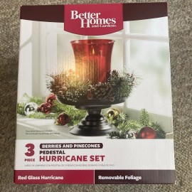 Better Homes Red Hurricane Centerpiece