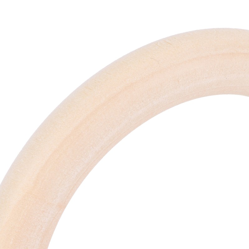 20Pcs Wood Baby Natural Teething Rings DIY Jewelry Circle Pendant