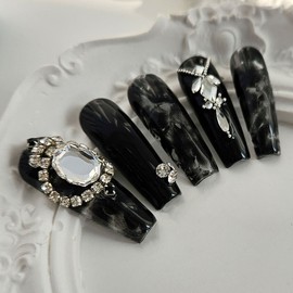 Queener handmade nail tips - Ballerina M / 퀴너 수제네일팁 - 발레리나M
