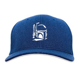 SW Boba Fett Embroidered Flexfit Adult Cool & Dry Sport Cap Hat - [Navy][L/XL]