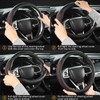 GIANT PANDA PU Leather Steering Wheel Cover Compatible with Renault