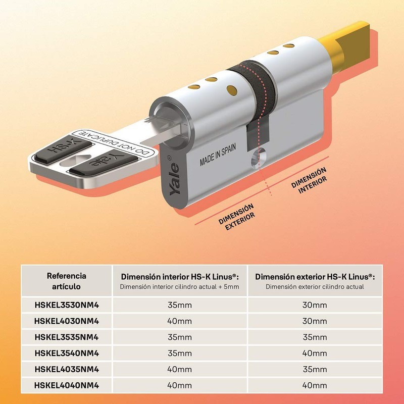 Linus® HS-K Cylinder for Linus® Smart Lock - 35 mm