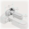 Fridge Lock for Kids, Refrigerator Lock Child Proof, Freezer Latches