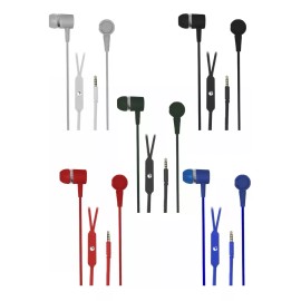 Maíz 5pz Audifonos Alambricos In-ear Jack 3.5mm Manos Libres Pc