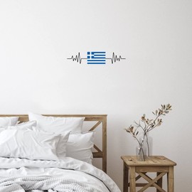 Vinyl Wall Quotes Stickers Greece Vintage Mural Decals Wall Decoration International Bunting Pennant Banner Wall Decals Stickers for Kids Room Restaurant Suitcase Furniture 18in