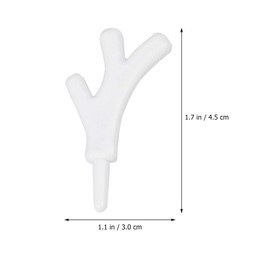 Artibetter 100PCS Christmas Plastic Antlers Branch Snowman Hand Craft Xmas Reindeer Horn Decoration