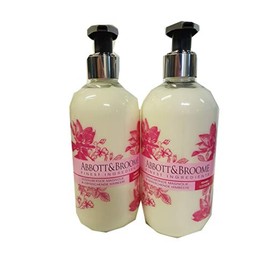 Abbott&Broome 2 x Hand Lotion 300 ml in Dispenser Enchanting Magnolia + Refreshing Raspberry