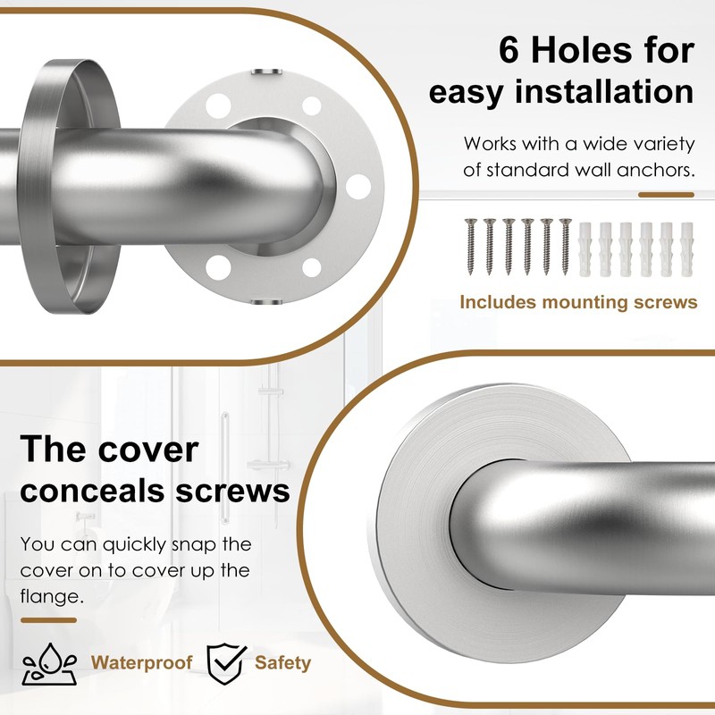 Grab Bar Bundle for Commercial Residential Restrooms - ADA Compliance