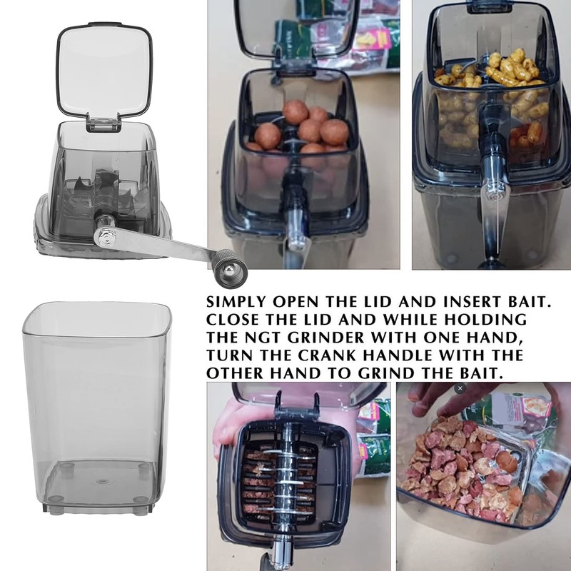 Alomejor Hand Crank Manual Boilie Ice Crusher, Kitchen Bar Ice