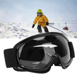 EIMSOAH Dirt Bike Goggles, Impact Resistant UV Protection Motorcycle Goggles Windproof Dustproof Motocross Goggles for Outdoor Cycling Ski ATV Off Road Racing (Black)