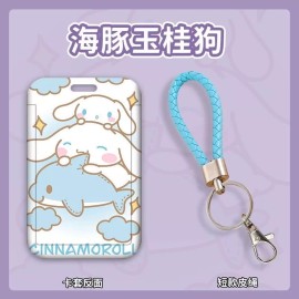 Sanrio Kawaii Characters Cinnamoroll ID Card Holder Keychain - NEW