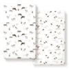 Stretch Ultra Soft Jersey Knit Fitted Crib Sheets Set 2