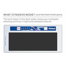 Tefuawe Hand Series 2x4 1/4 Digital Auto Darkening Welding Lens, Low Amps 2A Tig, Shade 11, for Sugar Scoop and Pipeline Welding Hood