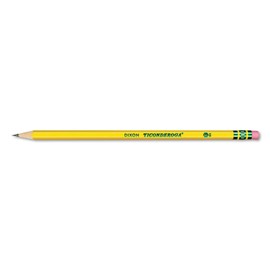 Dixon Ticonderoga Pre-Sharpened Wooden Pencil, 2.2mm, #2 Soft Lead, Dozen (X13806X)