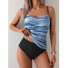 Eomenie Tankini Swimsuits for Women Two Piece Tummy Control Bathing