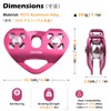 TRIWONDER 30kN Zipline Pulley 6700LBS Zip Line Tandem Dual Trolley