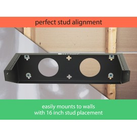 Networx 1U Vertical 19 Inch Wall Mount Server Bracket for Network and Data Panel Equipment