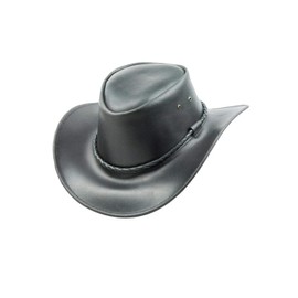 Black Jungle Kimbolton Leather Western Hat Australia Cowboy Hat, black