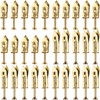 HINZIC 60pcs Self-Drilling Anchor Screws, Zinc Plated Steel Drywall Anchors,