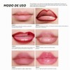 Bluemega Brillo Labial Peel-off, Set de 3- Fórmula Tipo Gel,