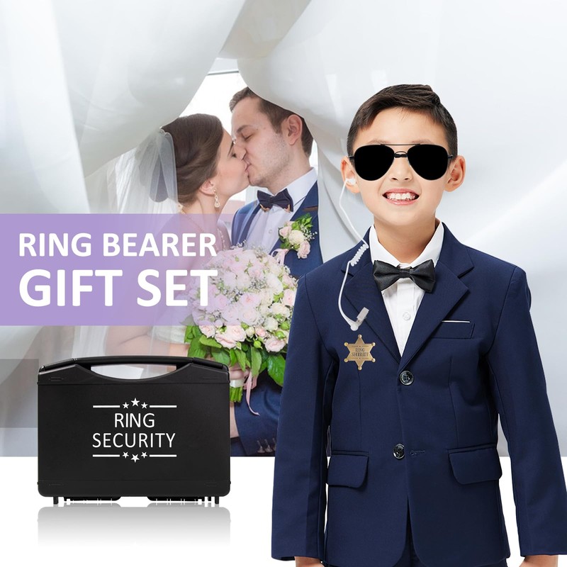 Newbyst Ring Security Wedding Ring Bearer - Ring Box Gifts