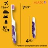 ALAZCO Comfort Hold Travel Toothbrush On The Go Folding Medium